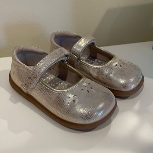 See Kai Run platinum Mary Jane shoes